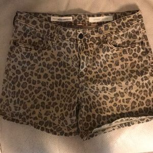 Animal print shorts Anthro Pilco & the letterpress
